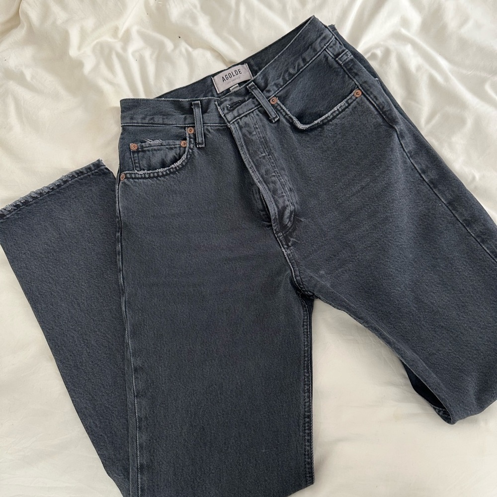 Agolde 90s in washed black